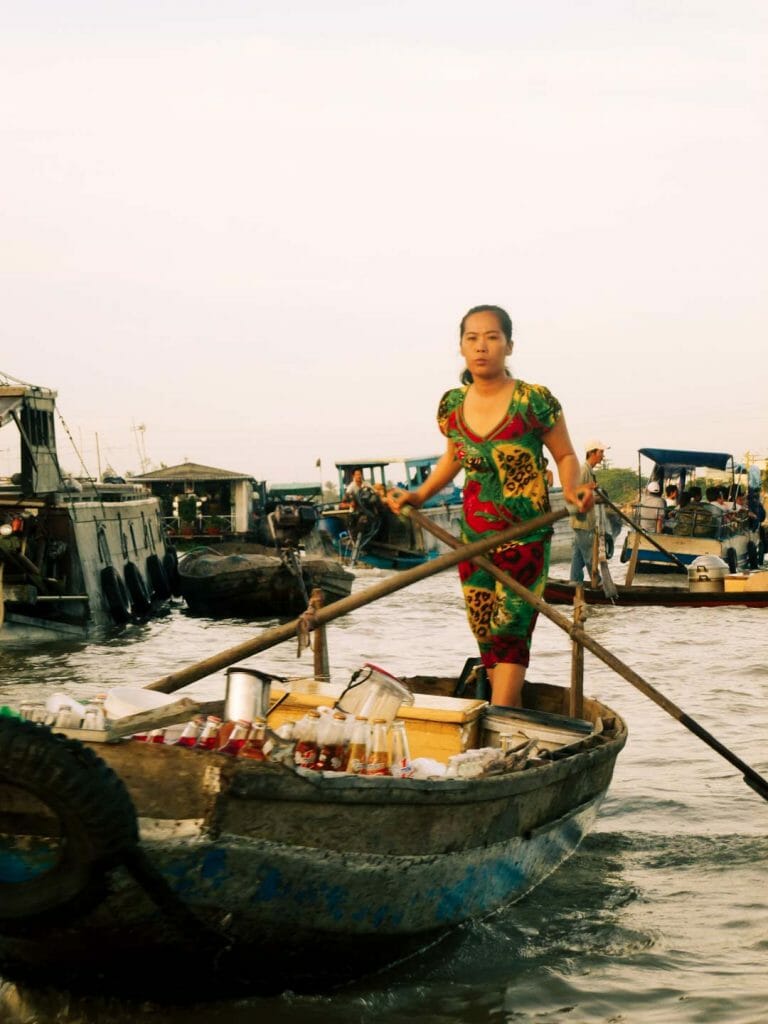marché flottant delta mekong