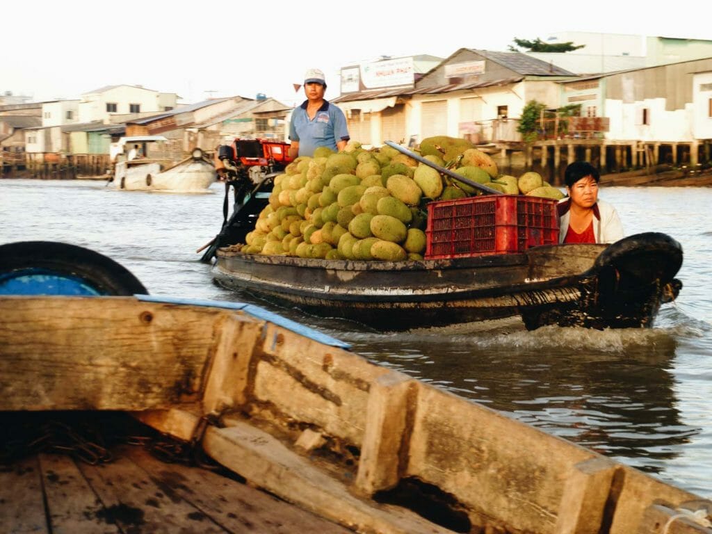 marché flottant delta mekong