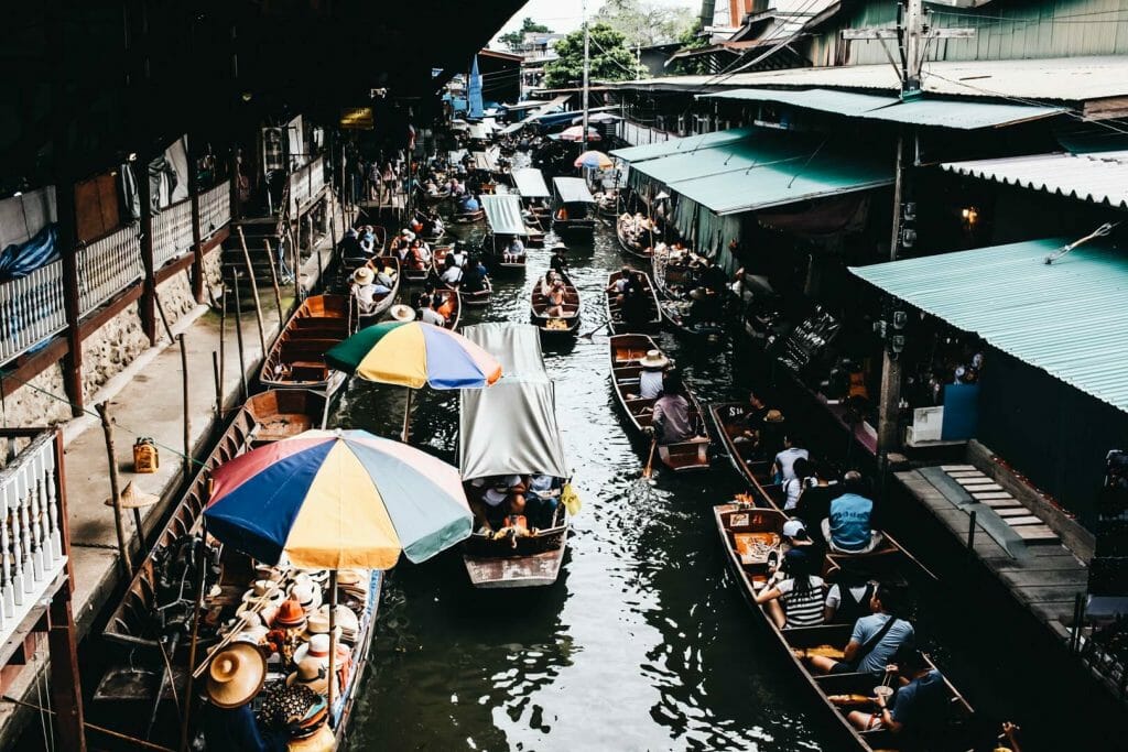 marché flotant bangkok