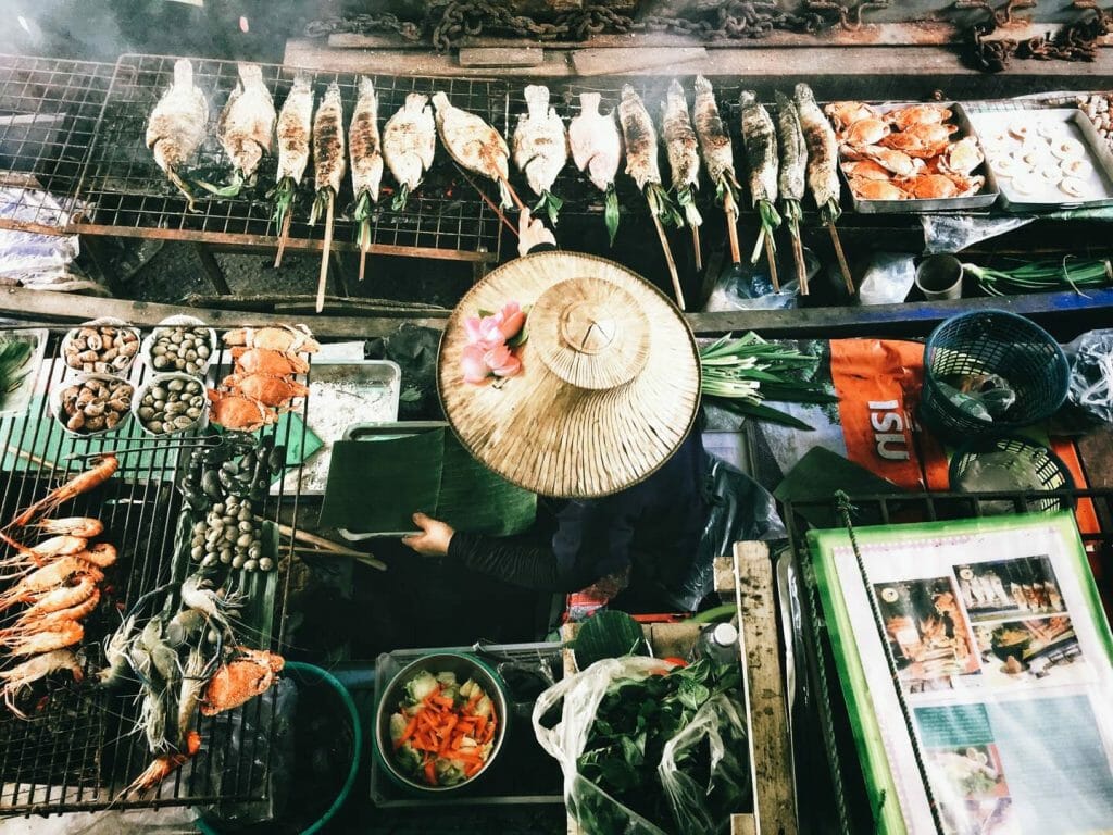marché flotant bangkok