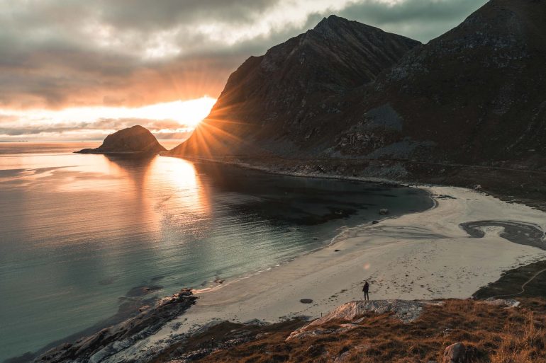 coucher de soleil lofoten