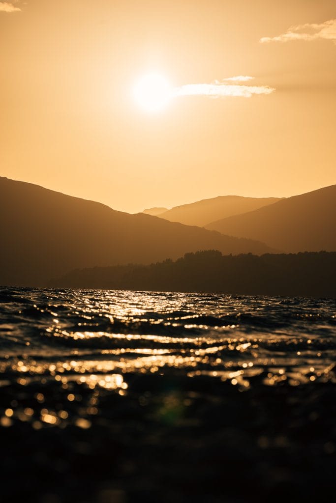 coucher de soleil écosse