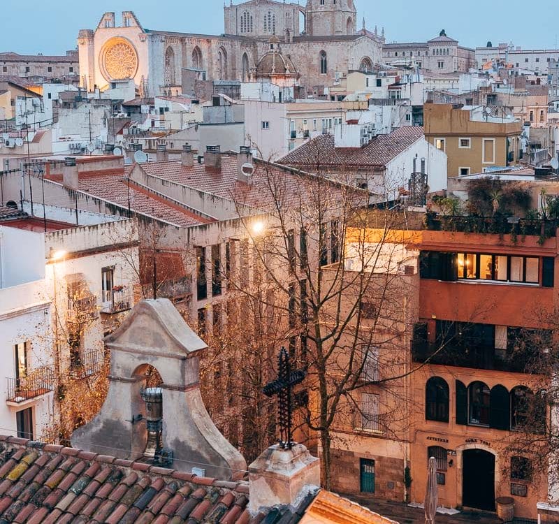 Panorama quartier historique Tarragone