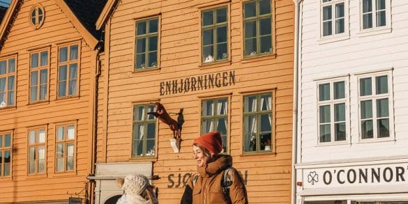 Maisons en bois colorées Bryggen