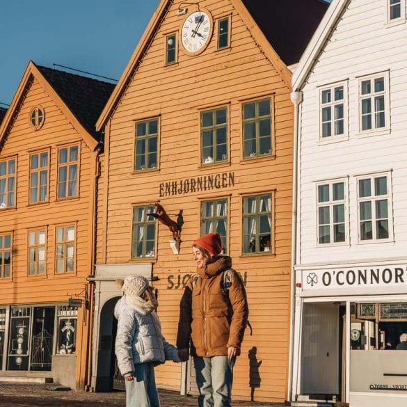 Maisons en bois colorées Bryggen