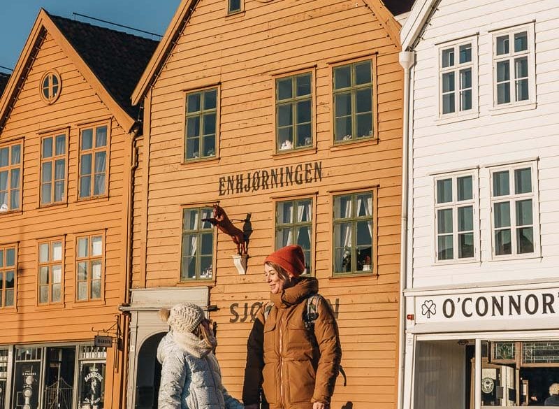 Maisons en bois colorées Bryggen