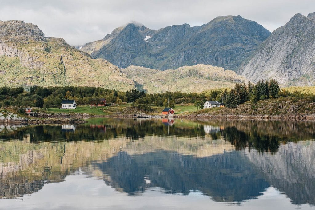 reflet fjord norvège