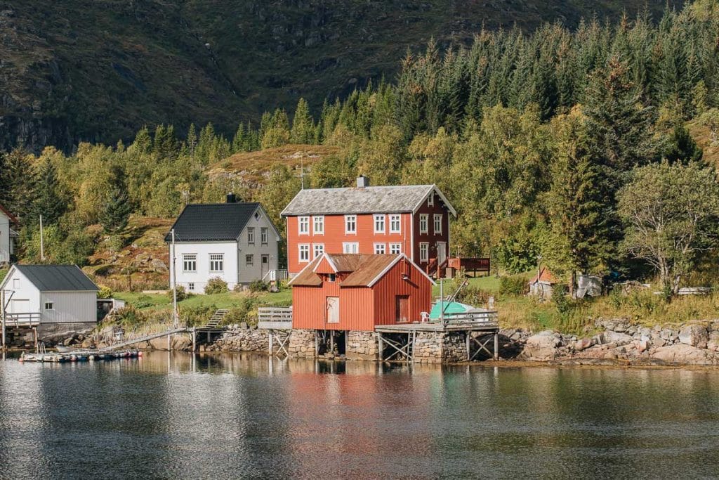 maisons colorées Norvège