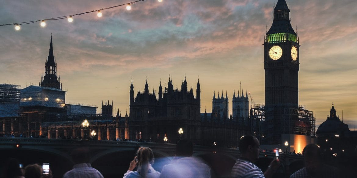 Londres au coucher de soleil