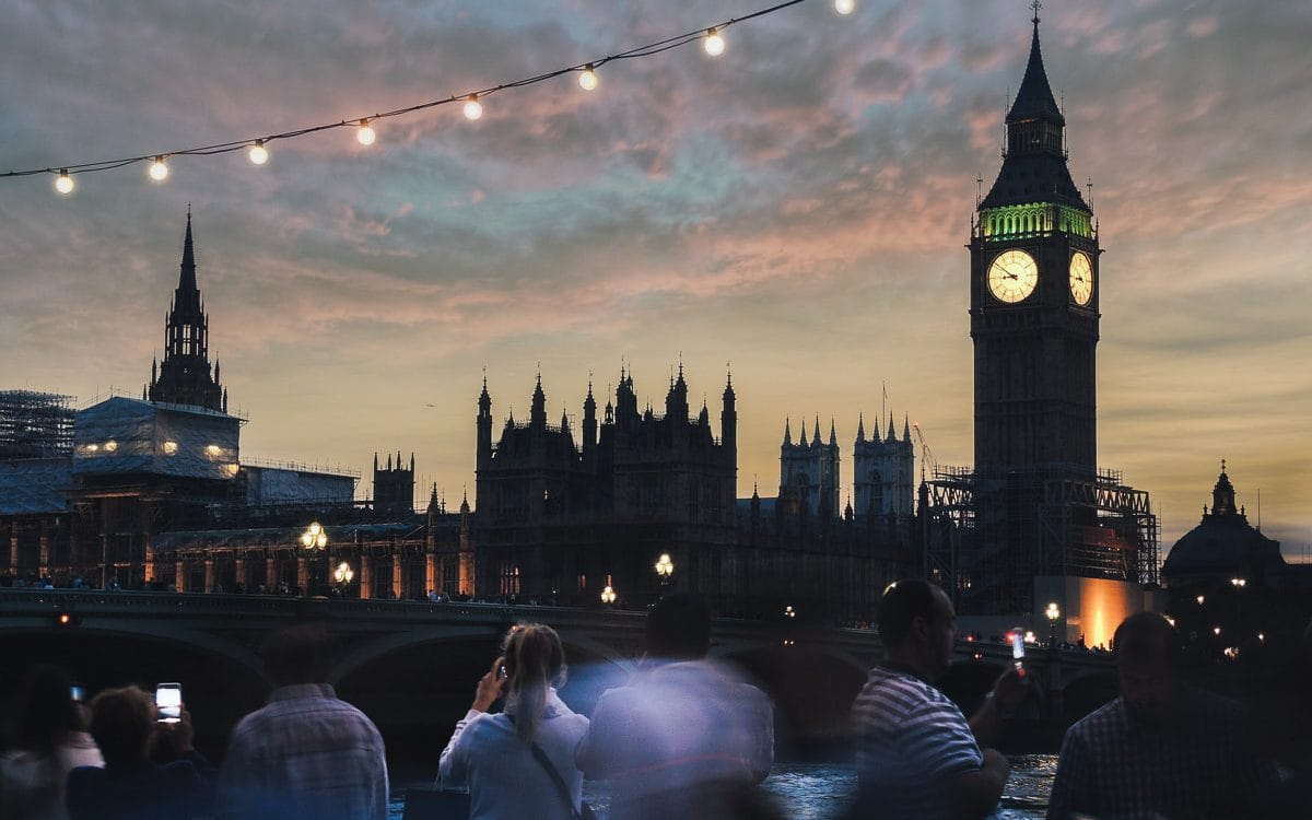 Londres au coucher de soleil