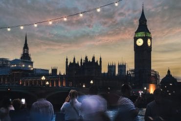 Londres au coucher de soleil